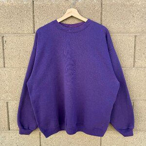 90's Hanes Signature Collection Faded Purple Crewneck Sweatshirt